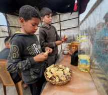 بطاطس فاسدة.. طعام أطفال غزة “المحظوظين” للبقاء على قيد الحياة